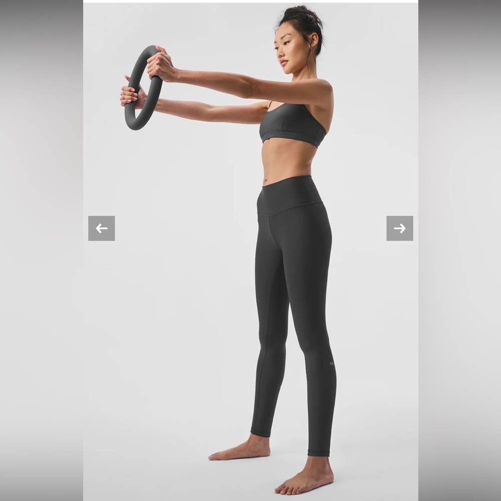 ALO Yoga 7/8 High-Waist Airlift Legging Anthracite Charcoal large